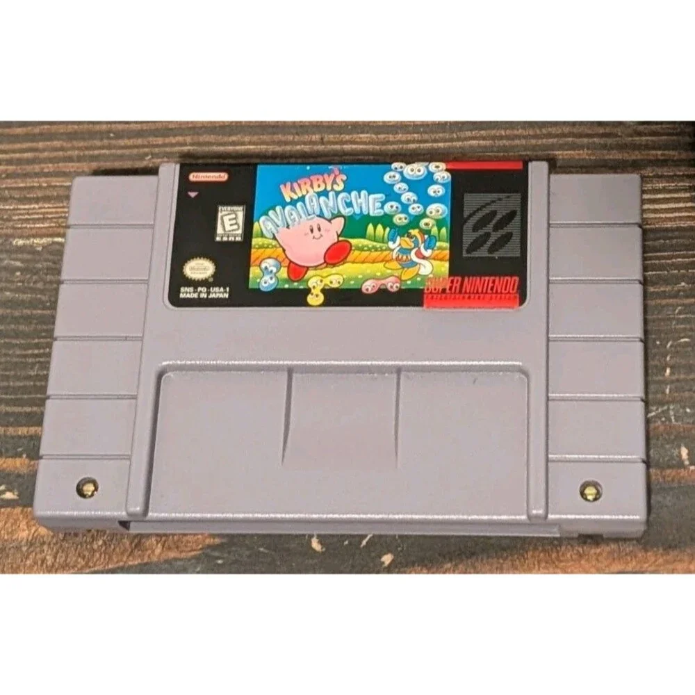 Kirby's Avalanche Super Nintendo SNES Tested and Working Cartridge and Manual
